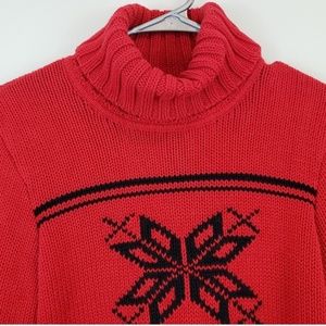 Ralph Lauren Sweaters - Ralph Lauren Red Sweater w Snowflake M Ralph Lauren Sweaters - Ralph Lauren Red Sweater w Snowflake M